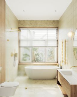 Душевая перегородка MaybahGlass MGD-268-3 79см золото